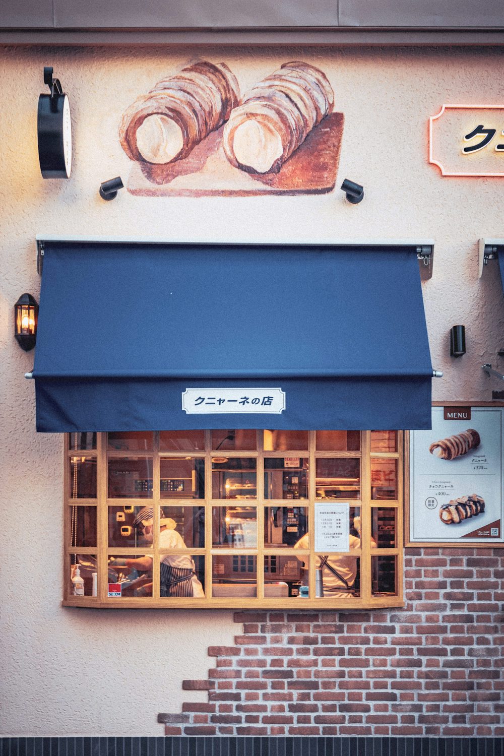 ベーカリーの店先